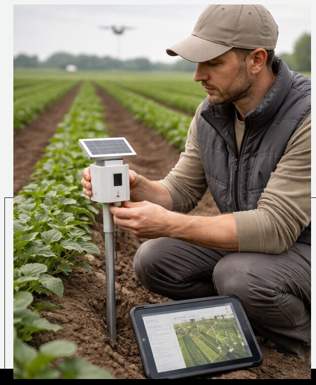 IoT мониторинг сельскохозяйственных полей и контроля в Надыме